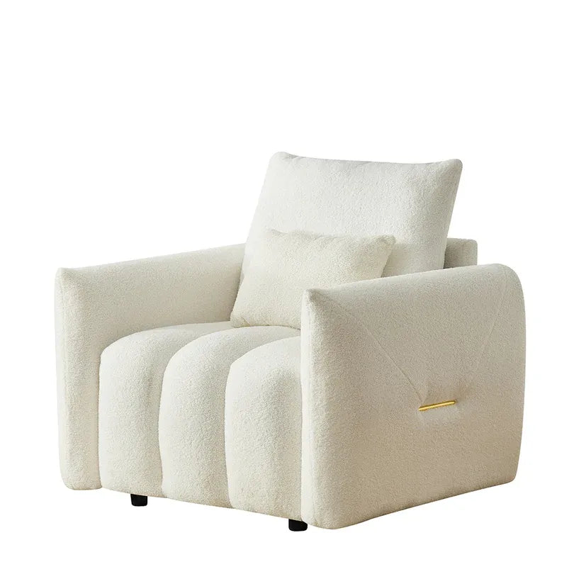 35 "Teddy fabric sofa, modern lounge chair, upholstered with a pillow V1316-W2564P376428