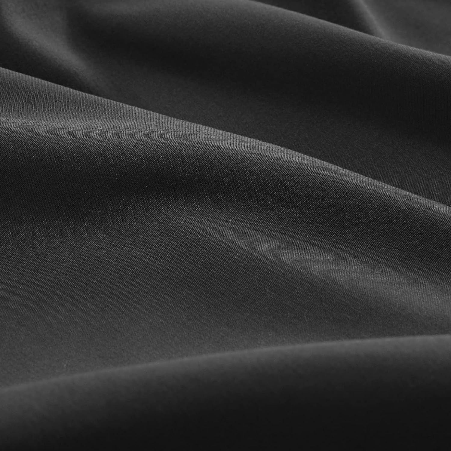 2000TC Hotel Quality Fitted Sheets - 2 Piece Fitted Sheets  -Breathable Bedding - Wrinkle, Fade, Stain Resistant- 16inch/40cm Deep Pocket Fitted Bed Sheets-Wrinkle and Fade Resistant,(Black,Queen)