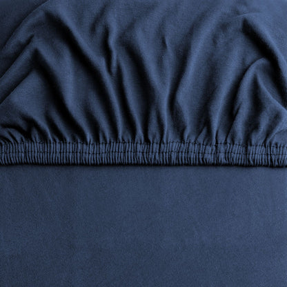 Hotel Quality Fitted sheets - 2 Piece Fitted sheets  -Breathable Bedding - Wrinkle, Fade, Stain Resistant- 26inch/40cm Deep Pocket Fitted Bed Sheet-Wrinkle and Fade Resistant,(Navy,King)