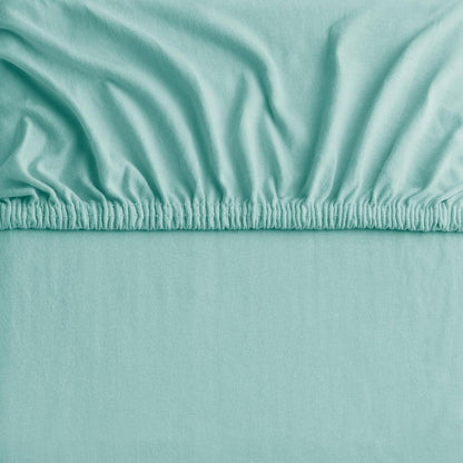 Hotel Quality Fitted sheets - 2 Piece Fitted sheets  -Breathable Bedding - Wrinkle, Fade, Stain Resistant- 26inch/40cm Deep Pocket Fitted Bed Sheet-Wrinkle and Fade Resistant,(Ice blue,Queen)