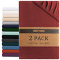 Hotel Quality Fitted sheets - 2 Piece Fitted sheets -Breathable Bedding - Wrinkle, Fade, Stain Resistant- V1317-2-QS9-AUQ-CL-DH