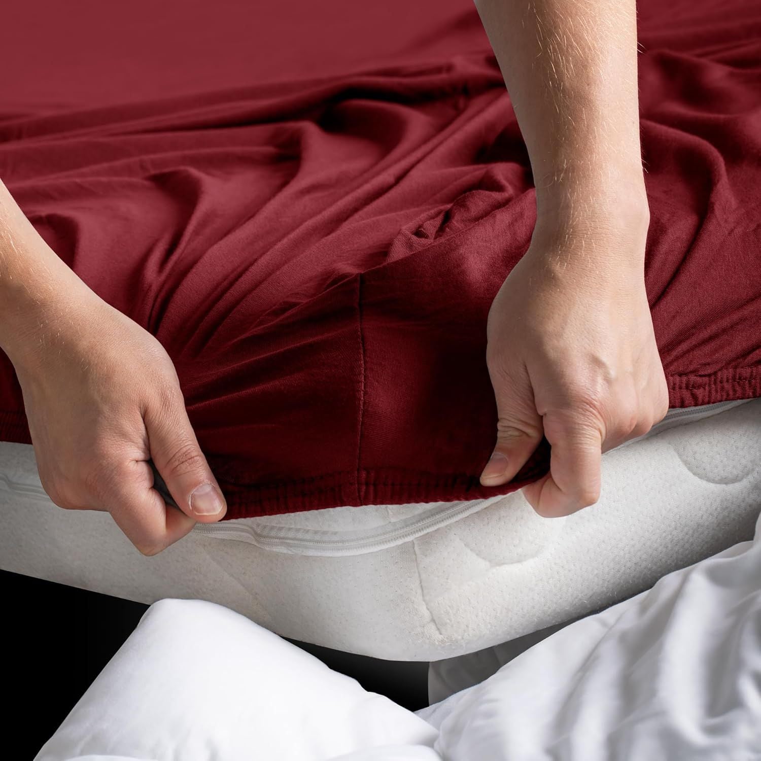 Hotel Quality Fitted sheets - 2 Piece Fitted sheets -Breathable Bedding - Wrinkle, Fade, Stain Resistant- V1317-2-QS9-AUQ-CL-DH