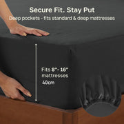 Hotel Quality Fitted sheets - 2 Piece Fitted sheets -Breathable Bedding - Wrinkle, Fade, Stain Resistant- V1317-2-QS9-AUS-CL-HEI