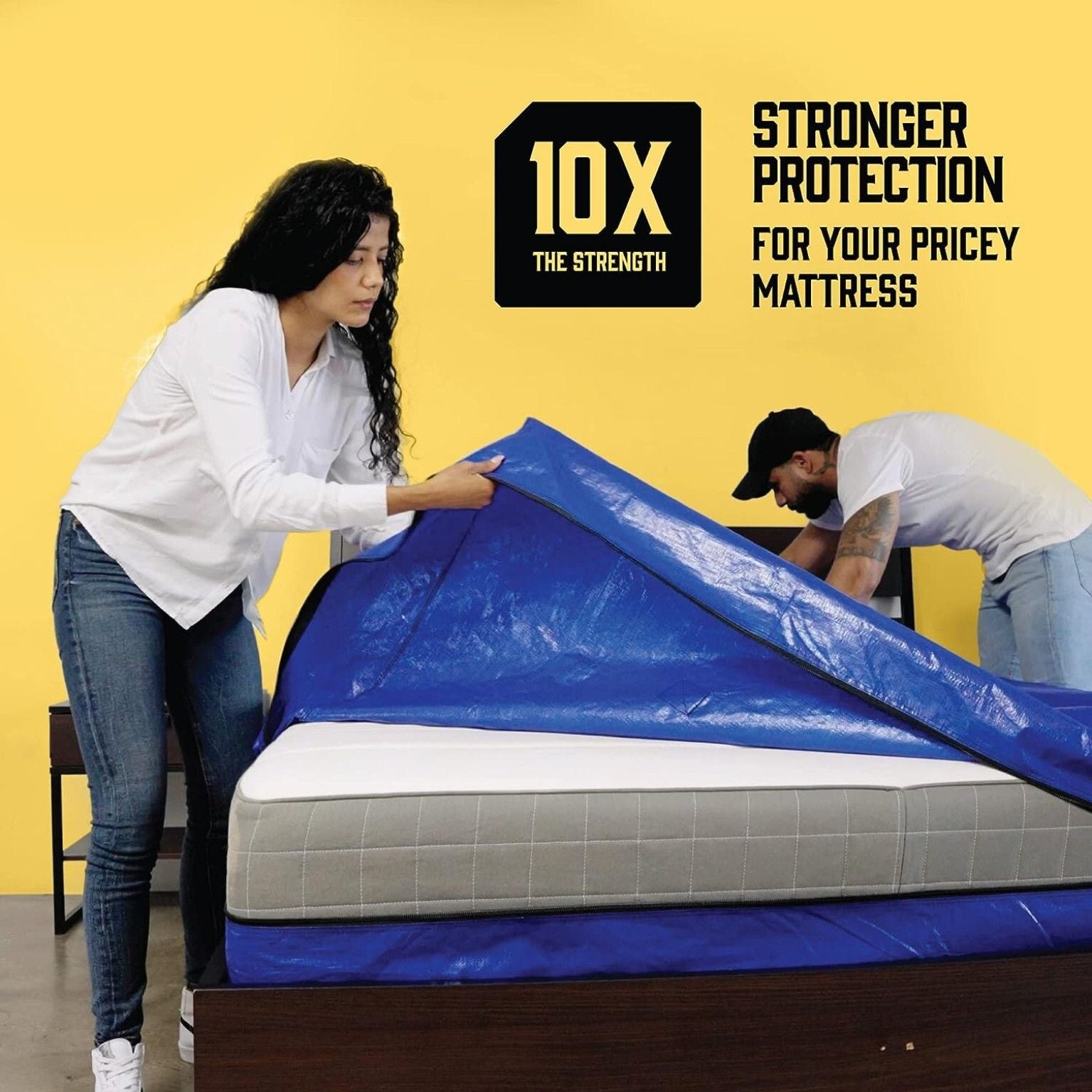 Mattress Bag Mattresses Protector Plastic Moving Storage Dust Cover Carry Bed Waterproof Zipper Packing V1317-BHD-AUK