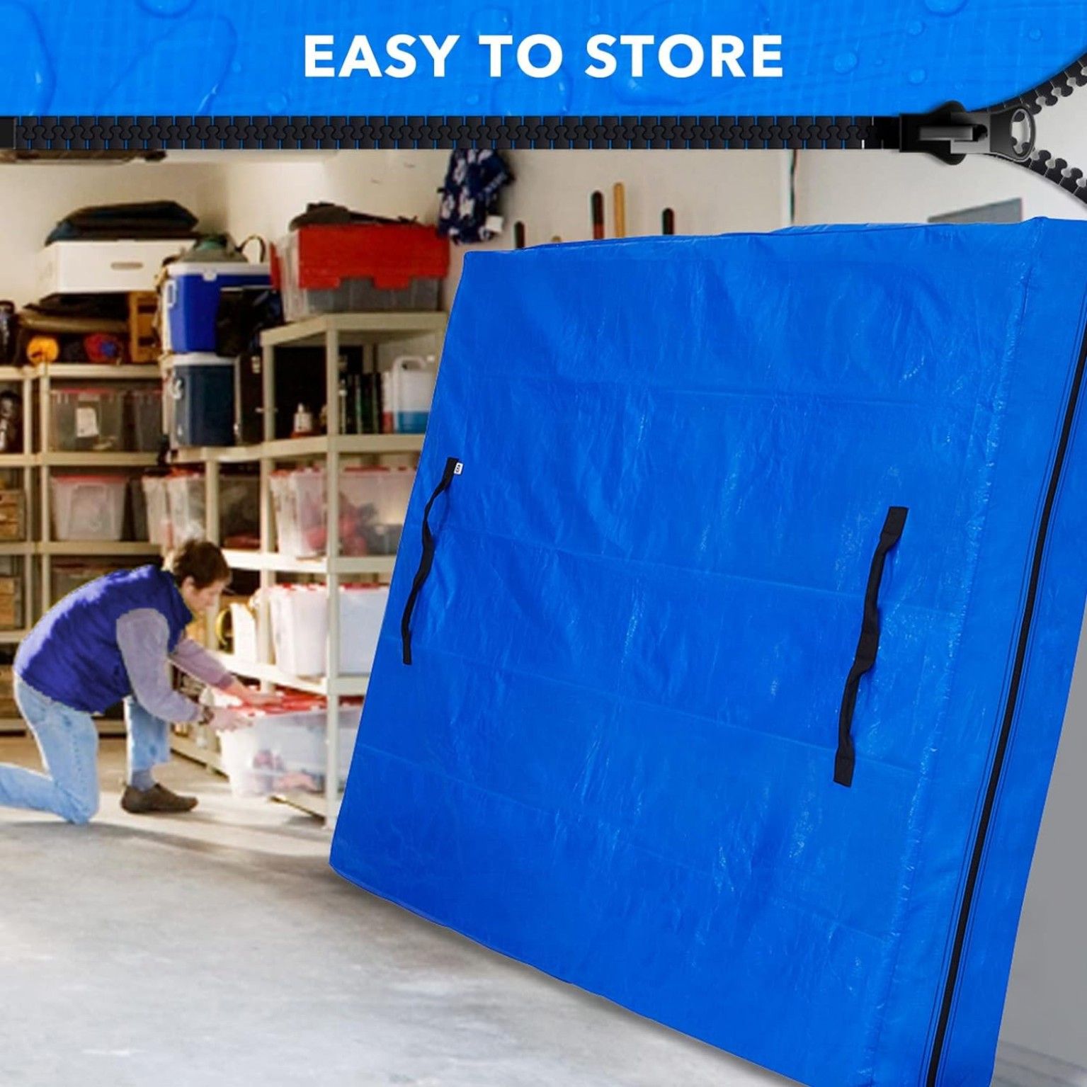 Mattress Bag Mattresses Protector Plastic Moving Storage Dust Cover Carry Bed Waterproof Zipper Packing V1317-BHD-AUK