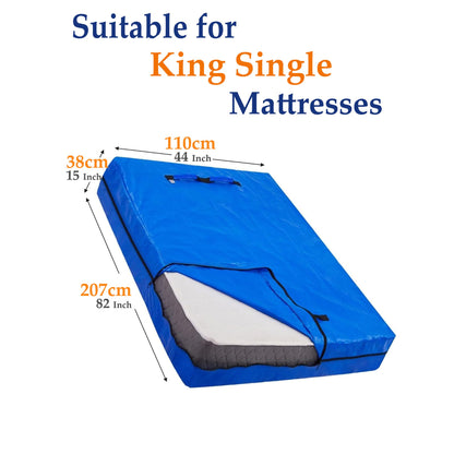 Mattress Bag Mattresses Protector Plastic Moving Storage Dust Cover Carry Bed Waterproof Zipper Packing V1317-BHD-AUKS