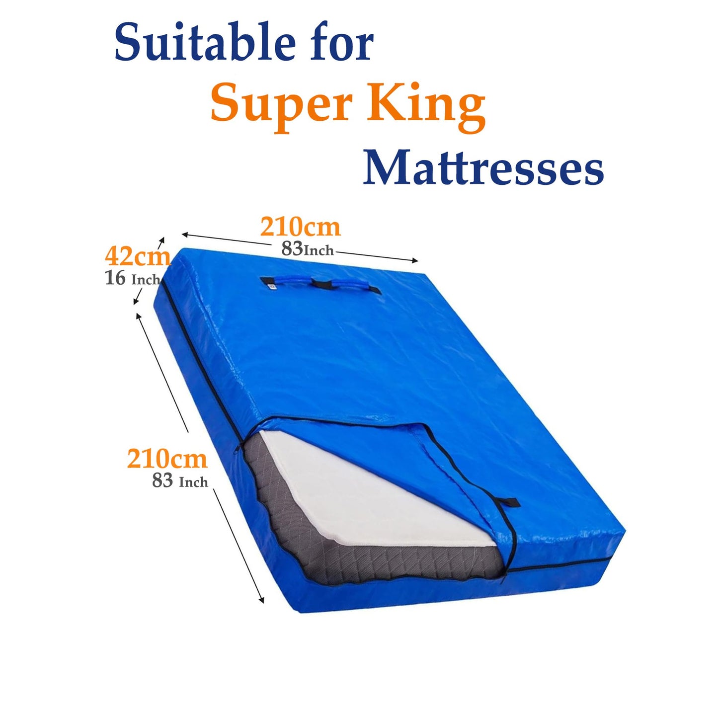 Mattress Bag Mattresses Protector Plastic Moving Storage Dust Cover Carry Bed Waterproof Zipper Packing V1317-BHD-AUSK