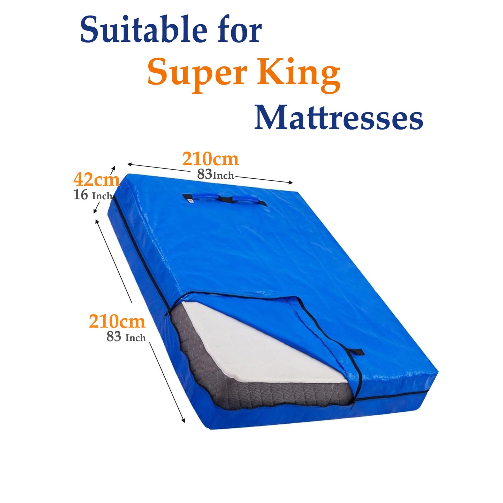 Mattress Bag Mattresses Protector Plastic Moving Storage Dust Cover Carry Bed Waterproof Zipper Packing V1317-BHD-AUSK