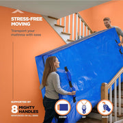 Waterproof Mattress Bag Mattresses Protector Plastic Moving Storage Dust Cover Carry Bed Zipper Packing V1317-BHD110-AUK