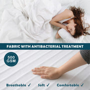 Electric Heated Mattress Pad Blanket with Dual Control & 9-Hour Auto Off & 9 Heat Settings, Preheat V1317-DRT450-AUD