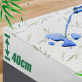 100% Waterproof Single Mattress Protector, Breathable Mattress Cover Single Size Bed, 3D Air Fabric Cooling V1317-FS260-AUS