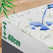 100% Waterproof Single Mattress Protector, Breathable Mattress Cover Single Size Bed, 3D Air Fabric Cooling V1317-FS260-AUS