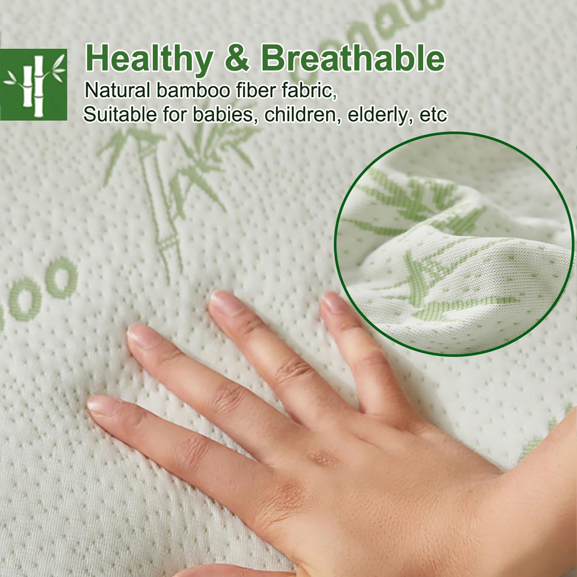 100% Waterproof Single Mattress Protector, Breathable Mattress Cover Single Size Bed, 3D Air Fabric Cooling V1317-FS260-AUS-CL