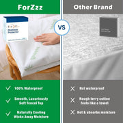 100% Waterproof Single Mattress Protector, Breathable Mattress Cover Single Size Bed, 3D Air Fabric Cooling V1317-FS260-AUS-CL