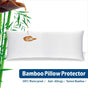 Waterproof Bamboo Pillow Protector Cover,100% Bug Water Proof Zippered Pillow Cases Body Size (1 Pack, V1317-FS280-AUCC-Z-BAI