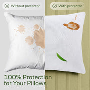 Waterproof Bamboo Pillow Protector Cover, 100% Bug Water Proof Zippered Pillow Cases Standard/Queen Size ( 2 V1317-FS280-AUST-Z-BAI
