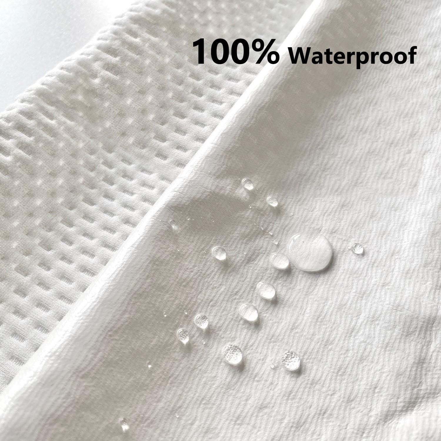 Waterproof Bamboo Pillow Protector Cover, 100% Bug Water Proof Zippered Pillow Cases Standard/Queen Size ( 2 V1317-FS280-AUST-Z-BAI