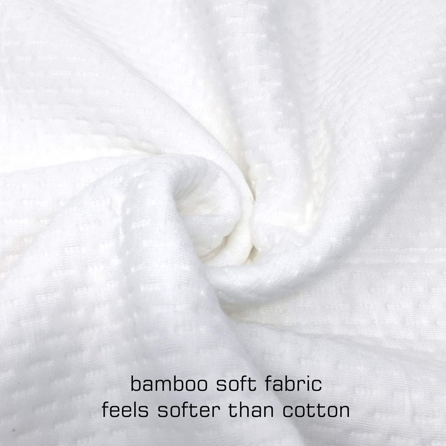 Waterproof Bamboo Pillow Protector Cover, 100% Bug Water Proof Zippered Pillow Cases Standard/Queen Size ( 2 V1317-FS280-AUST-Z-BAI
