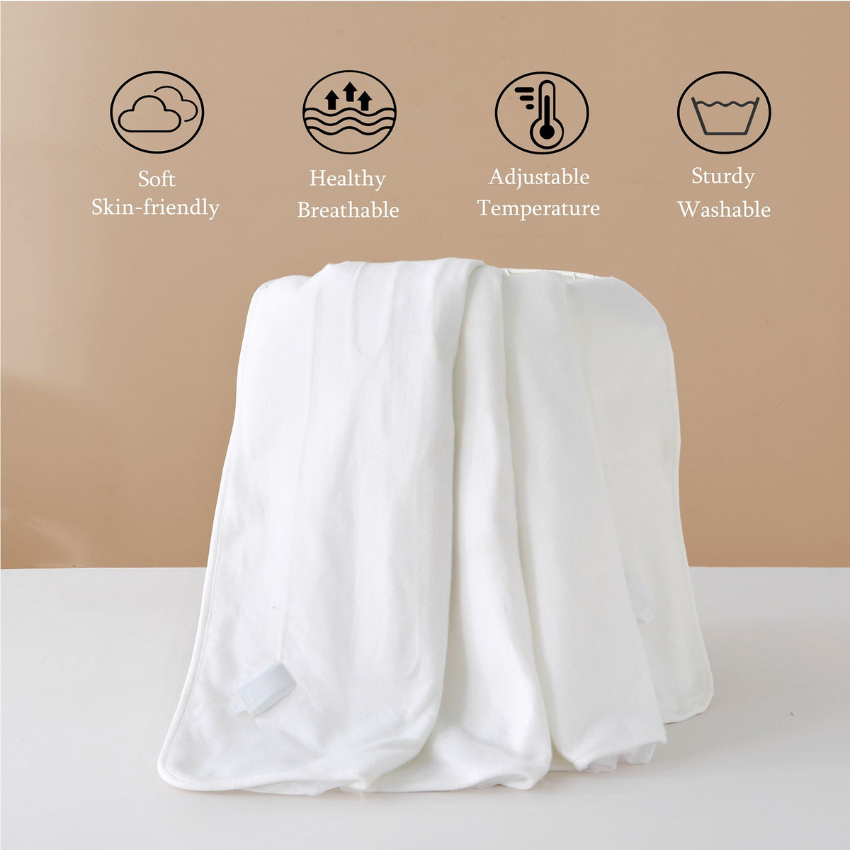 Heated Mattress Pad - Bedding Electric Blanket with 9 Heat Setting & 9-Hour Auto Off, Heated Mattress Pad-Machine Washable Fully Fitted Heating Pad with Overheat Protection , 800GSM Non Woven Fabric-fitted sheet cover(King Single)