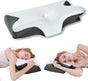Bamboo Cervical Pillow for Neck and Shoulder Pain Relief Ergonomic Bed Pillow, Cooling Ergonomic Memory Foam V1317-JYM01-HEI