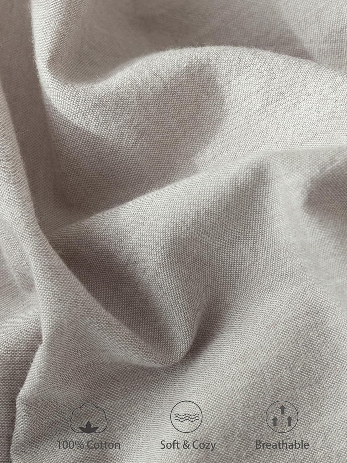 100% Cotton Fitted Sheet - Super Soft 40cm Deep Pocket Bottom Sheets - White Elastic Sheet（Super King,Grey)