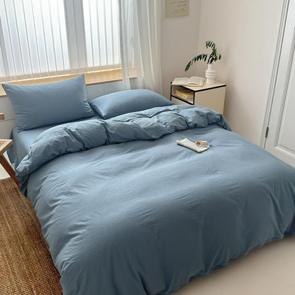 Hotel Soft Microfiber Duvet Cover Set-2000TC Quilt Cover Set & Pillowcases -1 Donna Cover Zipper Closure & 1 x Pillowcases-Breathable Bedding - Wrinkle, Fade, Stain Resistant(Ocean,Double)