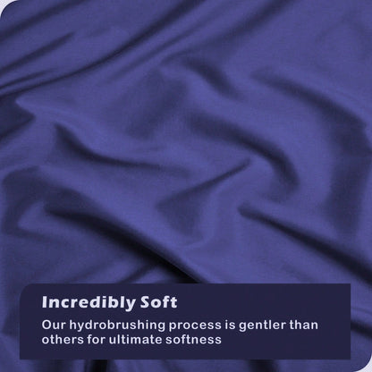 Hotel Soft Microfiber Duvet Cover Set-2000TC Quilt Cover Set & Pillowcases -1 Donna Cover Zipper Closure & 1 x Pillowcases-Breathable Bedding - Wrinkle, Fade, Stain Resistant(Royal blue,King Single)