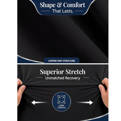 Hotel Quality Fitted Sheet - 1 Piece Fitted Sheet  -Breathable Bedding - Wrinkle, Fade, Stain Resistant- 16inch/40cm Deep Pocket Fitted Bed Sheet-Wrinkle and Fade Resistant,(Black,King Single)