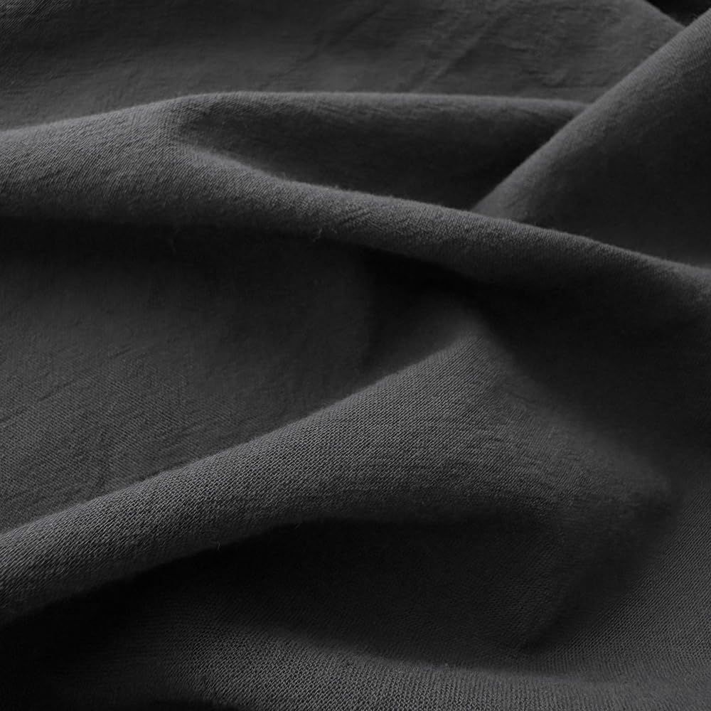 Hotel Soft Microfiber Duvet Cover Set-2000TC Quilt Cover Set & Pillowcases -1 Donna Cover Zipper Closure & 1 x Pillowcases-Breathable Bedding - Wrinkle, Fade, Stain Resistant(Black,Super King)