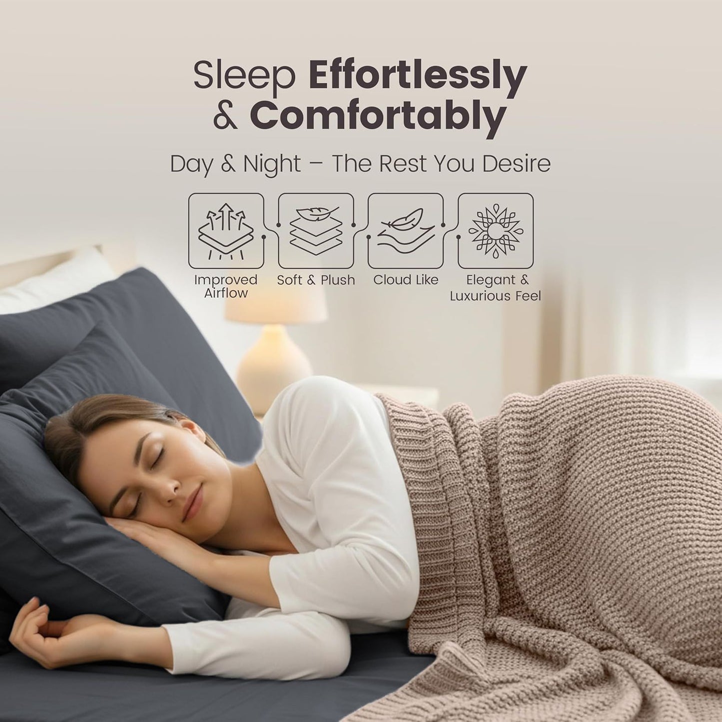 Hotel Quality Fitted Sheet - 1 Piece Fitted Sheet  -Breathable Bedding - Wrinkle, Fade, Stain Resistant- 16inch/40cm Deep Pocket Fitted Bed Sheet-Wrinkle and Fade Resistant,(Dark gray,Super King)