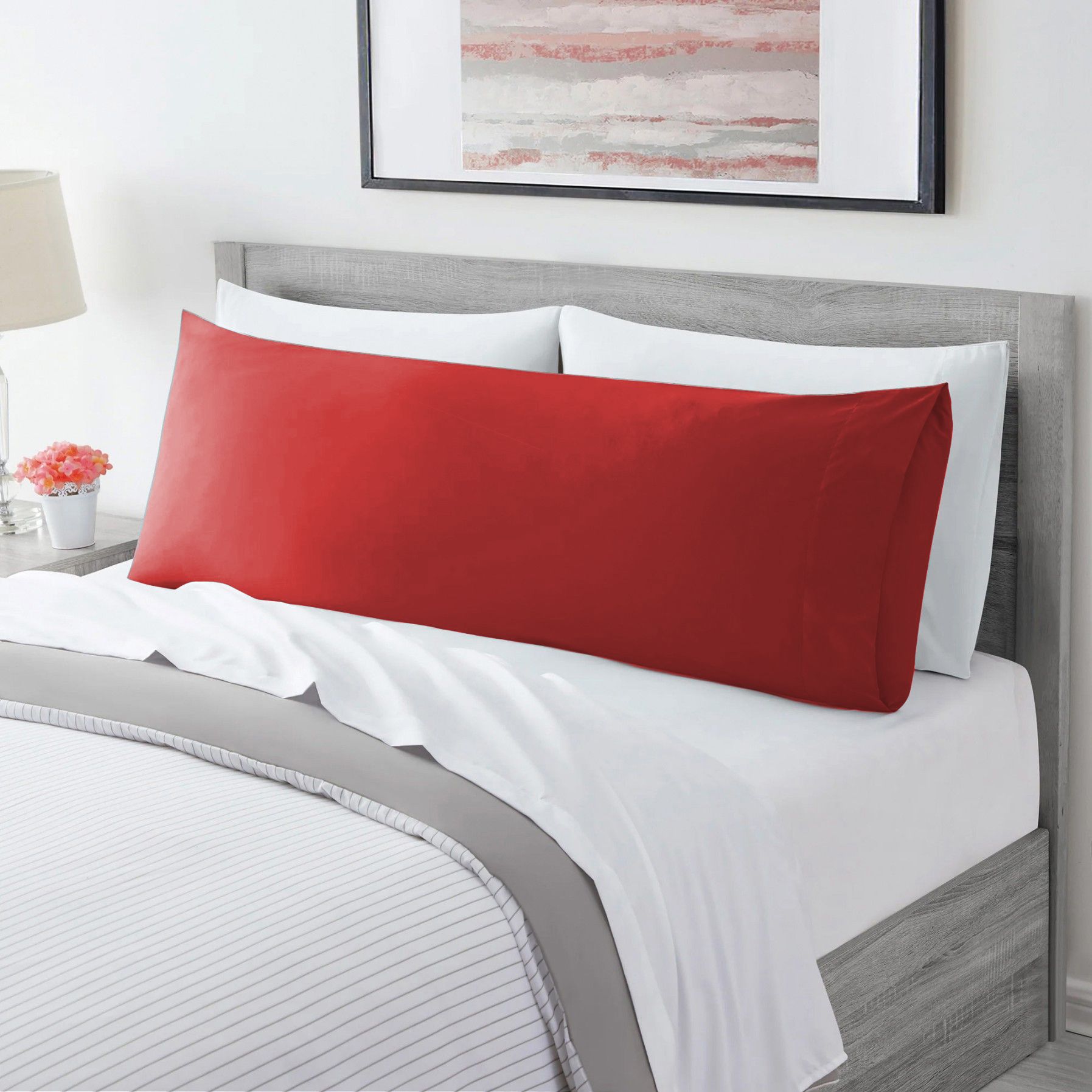 Ultra Soft Microfiber Body Pillow Cover/Pillowcases with Envelope-style pocket (50cm x 150cm Body Pillow V1317-QS9-AUCC-Z-DH