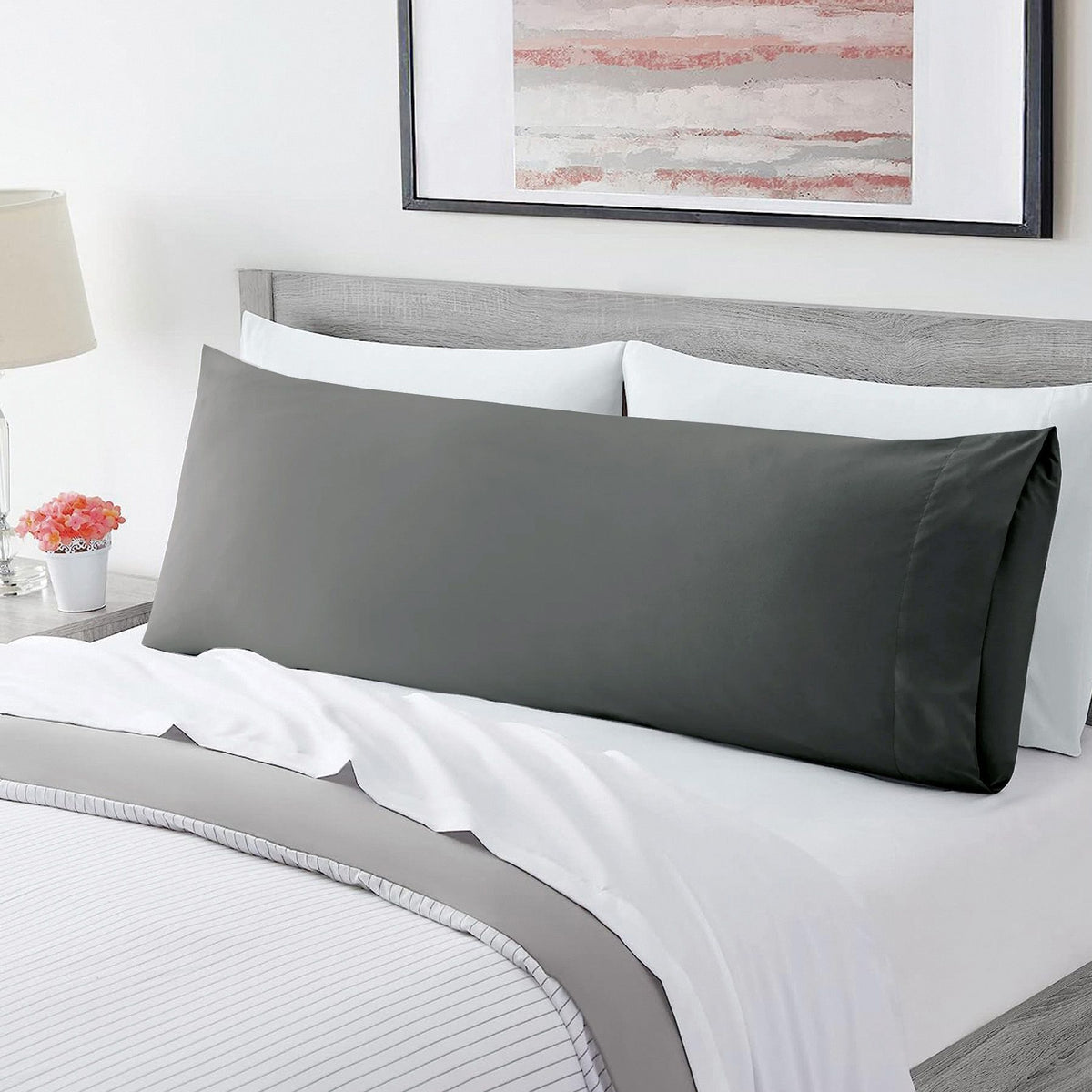 Ultra Soft Microfiber Body Pillow Cover/Pillowcases with Envelope-style pocket (50cm x 150cm Body Pillow V1317-QS9-AUCC-Z-SH