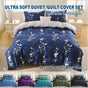 3 Piece Hotel Soft Microfiber Quilt Cover Set-2000TC Duvet/Donna Cover Set & Pillowcases -1 Quilt Cover V1317-QS9-AUD-3JT-BZ-NVHUA