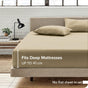 3 Piece Fitted Sheet Set- Fitted Sheet & Pillowcases -Breathable Bedding - Wrinkle, Fade, Stain Resistant- V1317-QS9-AUD-3JT-CL-TS