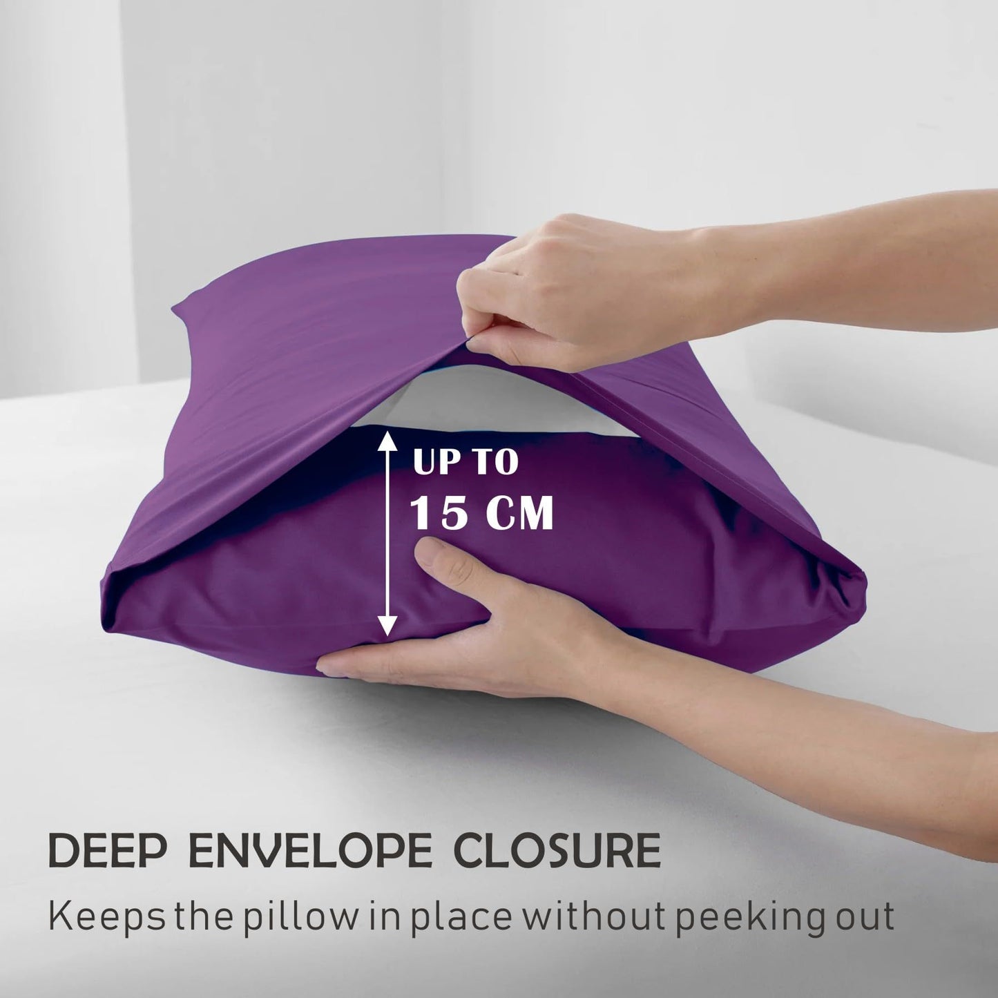 3 Piece Fitted Sheet Set- Fitted Sheet & Pillowcases -Breathable Bedding - Wrinkle, Fade, Stain Resistant- V1317-QS9-AUD-3JT-CL-ZI