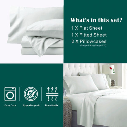 4 Piece Bed Sheet Set- Bedding Sheets & Pillowcases -Breathable Bedding - Wrinkle, Fade, Stain Resistant-Deep V1317-QS9-AUD-4JT-BB