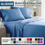 4 Piece Bed Sheet Set- Bedding Sheets & Pillowcases -Breathable Bedding - Wrinkle, Fade, Stain Resistant-Deep V1317-QS9-AUD-4JT-HL