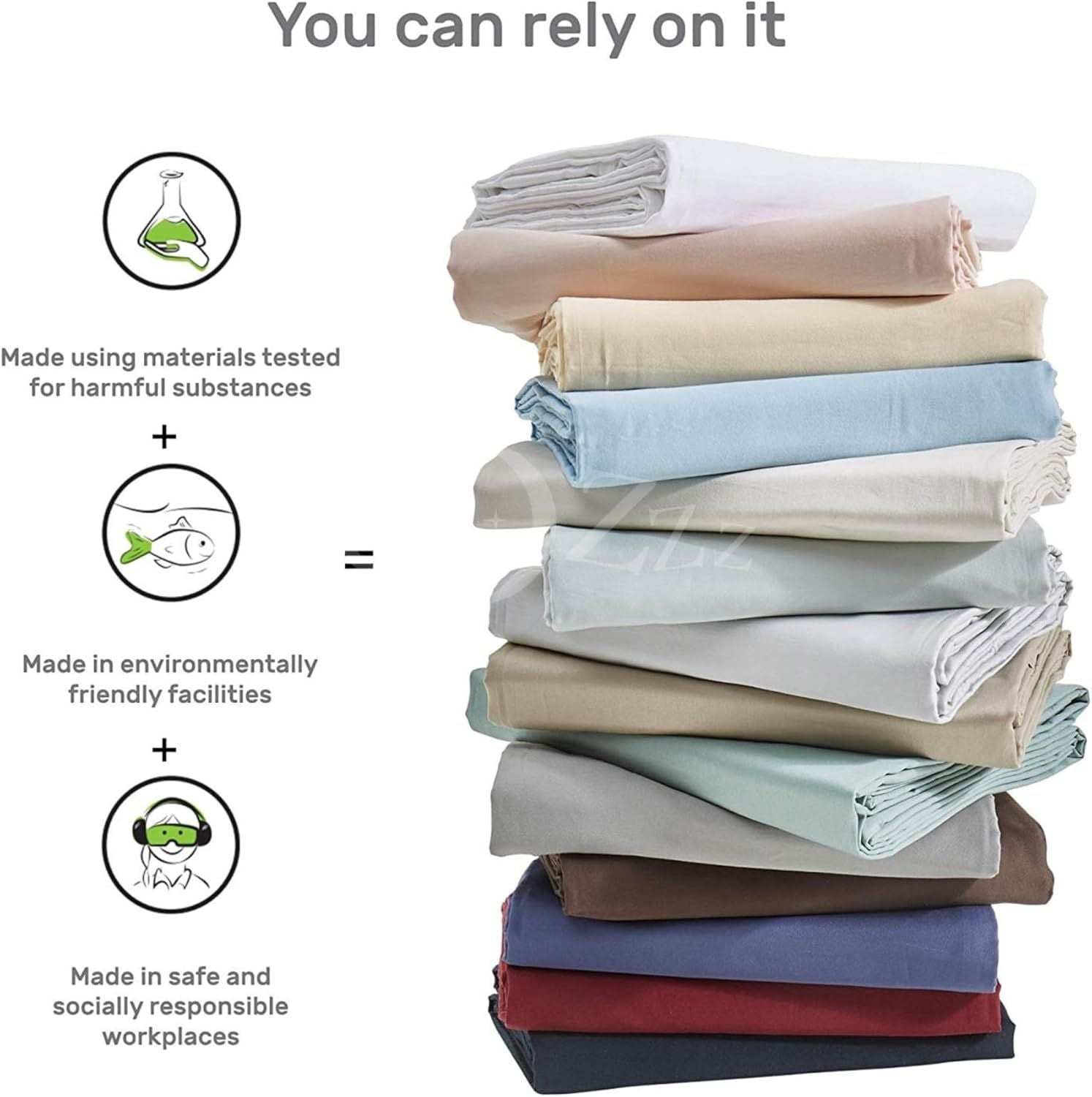 Elegant Comfort Premium Hotel Quality 1-Piece Double Flat Sheet, Luxury and Softest 2000 Thread Count Bedding V1317-QS9-AUD-CD-HUI
