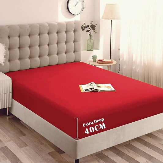 Hotel Quality Fitted Sheet - 1 Piece Fitted Sheet -Breathable Bedding - Wrinkle, Fade, Stain Resistant- V1317-QS9-AUD-CL-DH