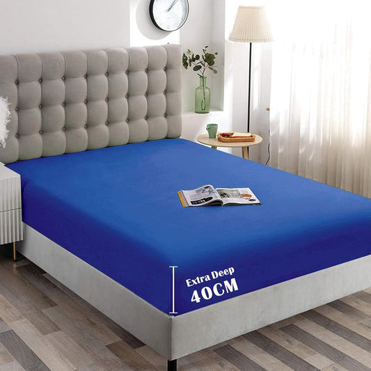 Hotel Quality Fitted Sheet - 1 Piece Fitted Sheet -Breathable Bedding - Wrinkle, Fade, Stain Resistant- V1317-QS9-AUD-CL-HJL