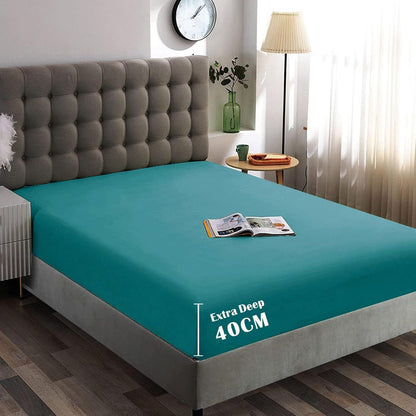 Hotel Quality Fitted Sheet - 1 Piece Fitted Sheet -Breathable Bedding - Wrinkle, Fade, Stain Resistant- V1317-QS9-AUD-CL-SSL