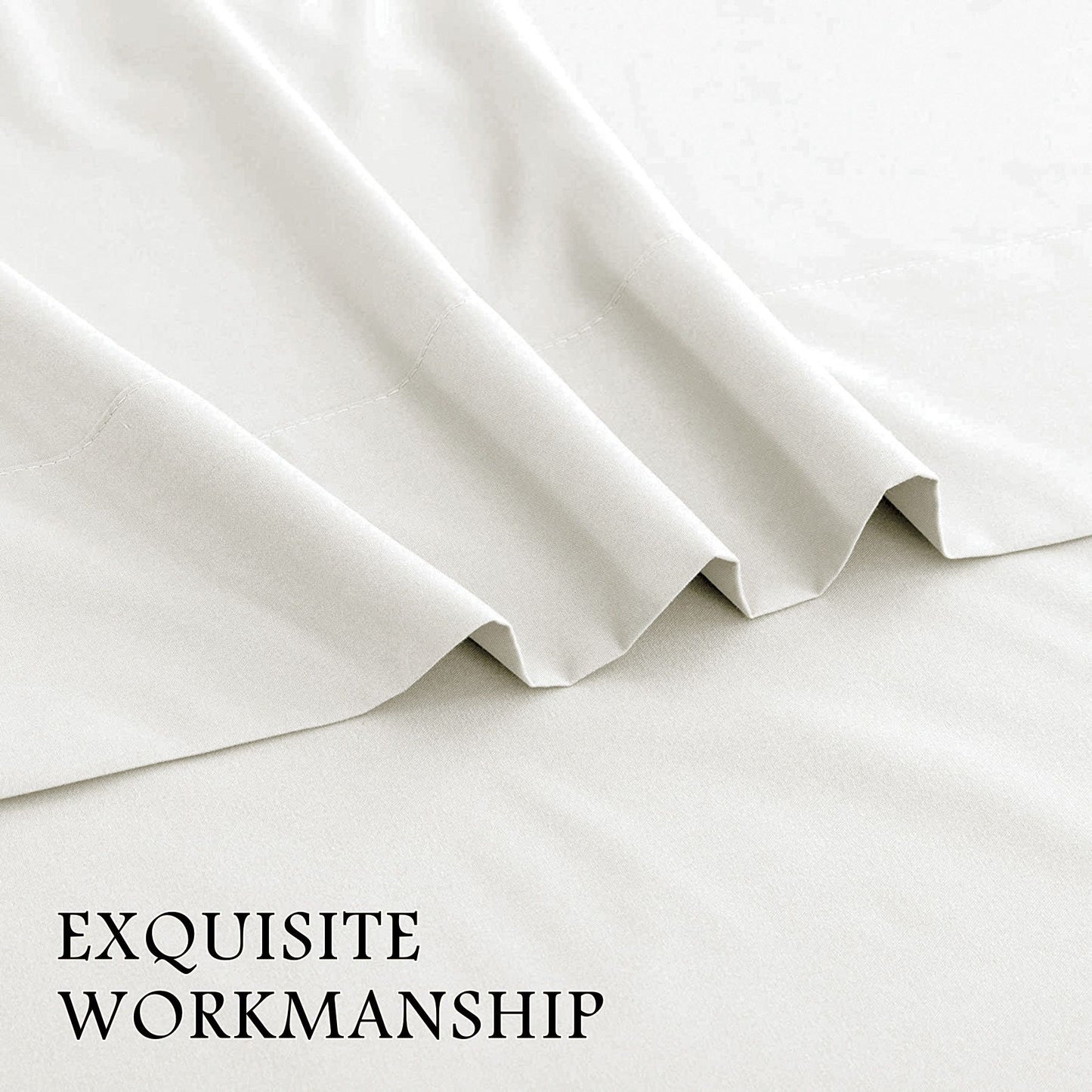 4 Piece Bed Sheet Set- Bedding Sheets & Pillowcases -Breathable Bedding - Wrinkle, Fade, Stain Resistant-Deep V1317-QS9-AUK-4JT-BB