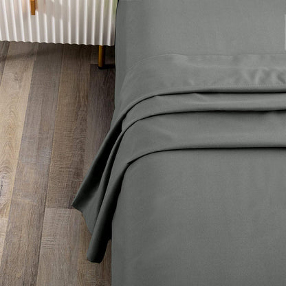 Elegant Comfort Premium Hotel Quality 1-Piece King Flat Sheet, Luxury and Softest 2000 Thread Count Bedding V1317-QS9-AUK-CD-HUI