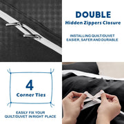 2 Piece Hotel Soft Microfiber Quilt Cover Set-2000TC Duvet/Donna Cover Set & Pillowcases -1 Quilt Cover V1317-QS9-AUKS-3JT-BZ-HEI