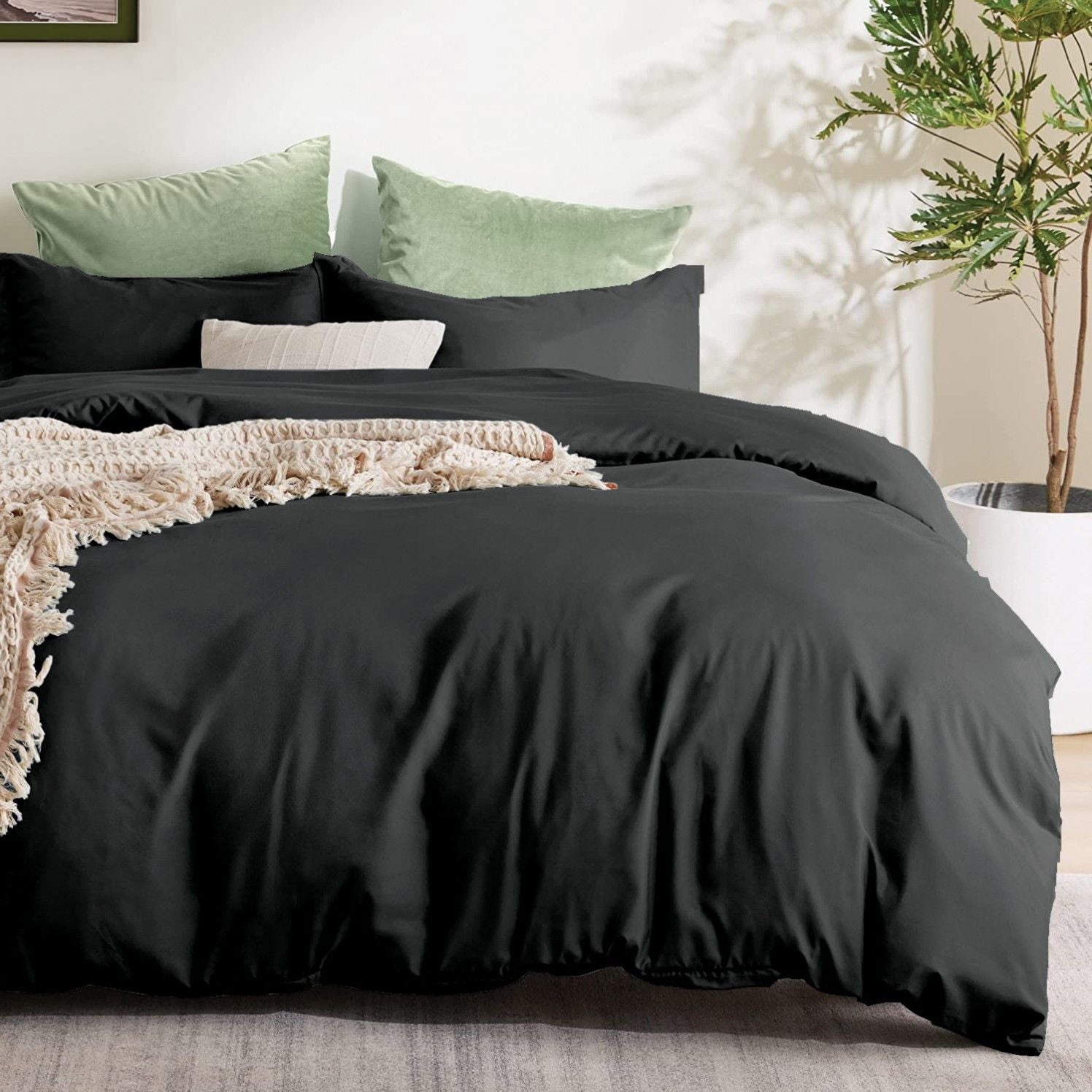 2 Piece Hotel Soft Microfiber Quilt Cover Set-2000TC Duvet/Donna Cover Set & Pillowcases -1 Quilt Cover V1317-QS9-AUKS-3JT-BZ-HEI