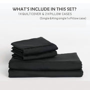2 Piece Hotel Soft Microfiber Quilt Cover Set-2000TC Duvet/Donna Cover Set & Pillowcases -1 Quilt Cover V1317-QS9-AUKS-3JT-BZ-HEI