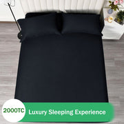 2 Piece Fitted Sheet Set- Fitted Sheet & Pillowcases -Breathable Bedding - Wrinkle, Fade, Stain Resistant- V1317-QS9-AUKS-3JT-CL-HEI