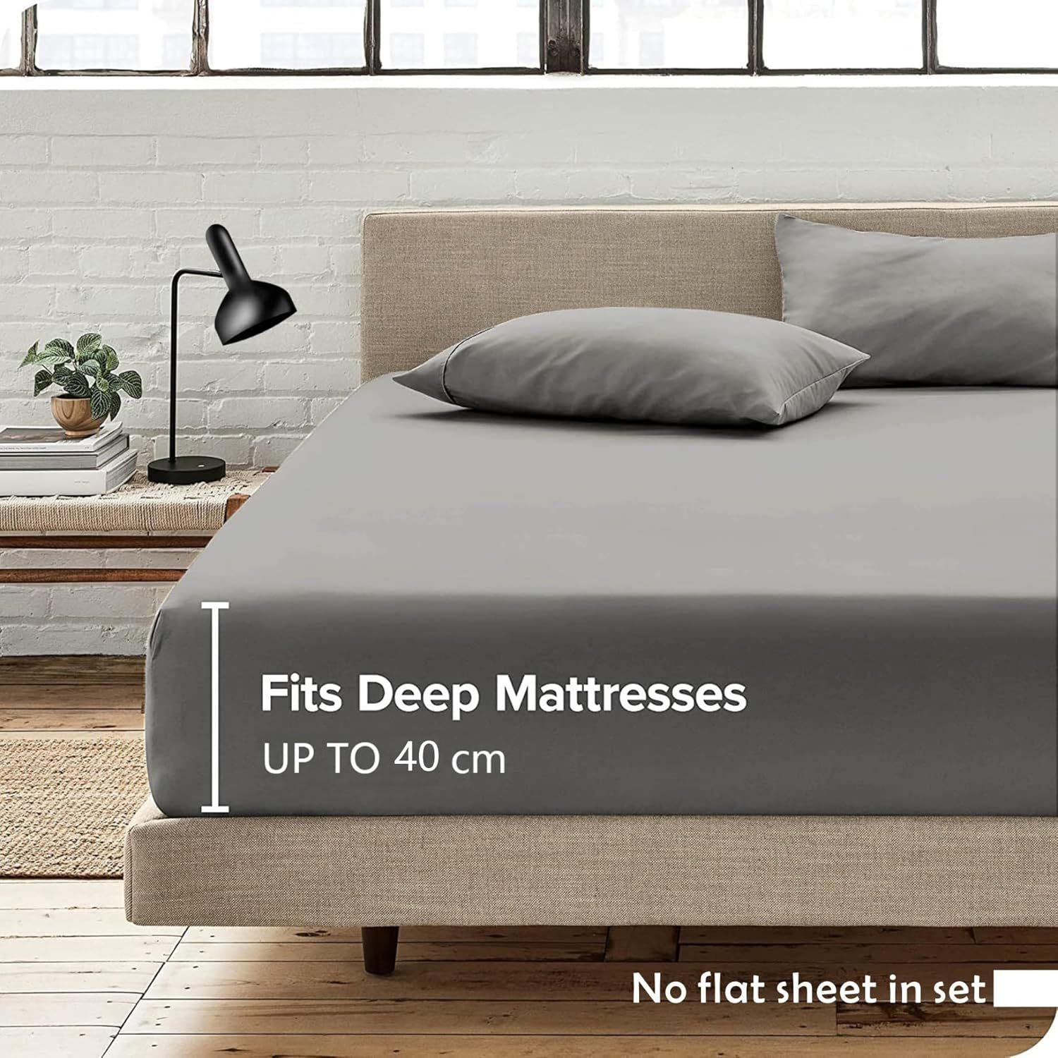 2 Piece Fitted Sheet Set- Fitted Sheet & Pillowcases -Breathable Bedding - Wrinkle, Fade, Stain Resistant- V1317-QS9-AUKS-3JT-CL-HUI