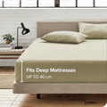 2 Piece Fitted Sheet Set- Fitted Sheet & Pillowcases -Breathable Bedding - Wrinkle, Fade, Stain Resistant- V1317-QS9-AUKS-3JT-CL-NYB