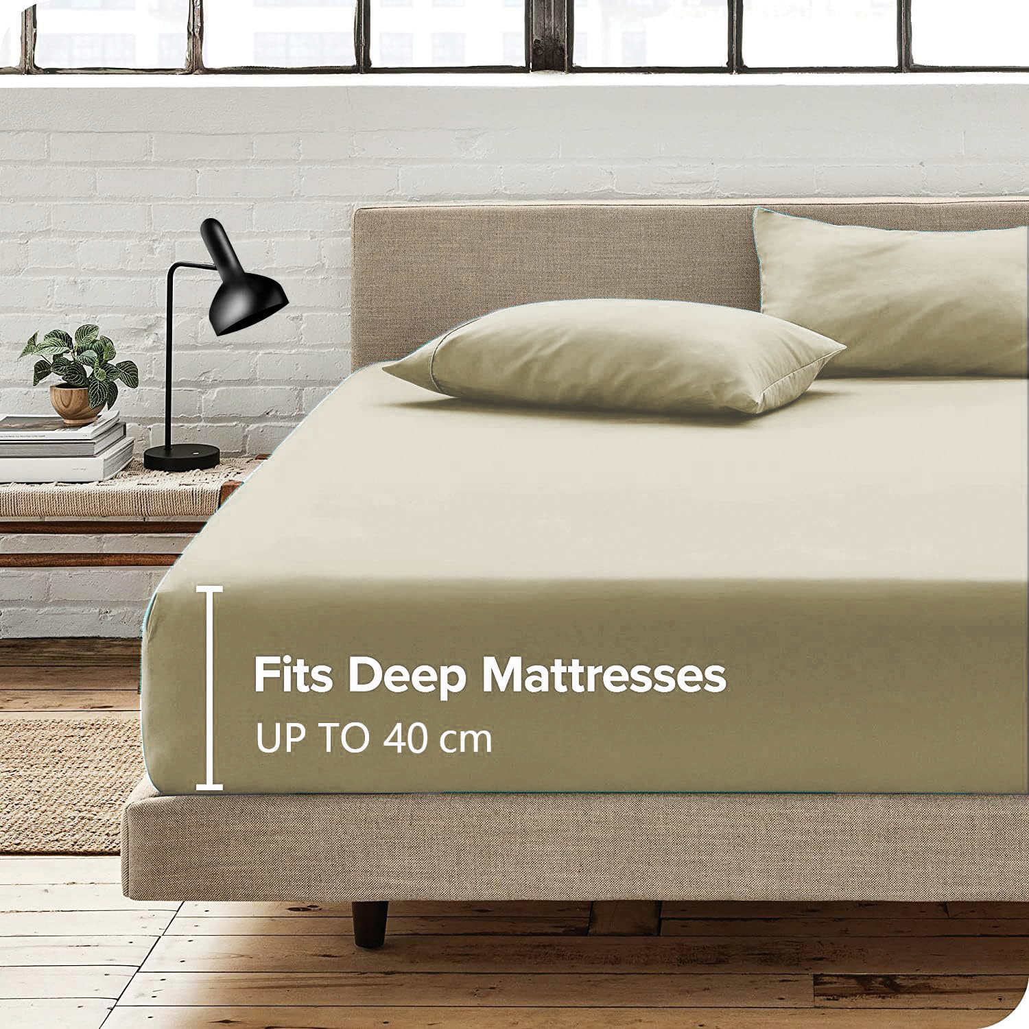 2 Piece Fitted Sheet Set- Fitted Sheet & Pillowcases -Breathable Bedding - Wrinkle, Fade, Stain Resistant- V1317-QS9-AUKS-3JT-CL-NYB